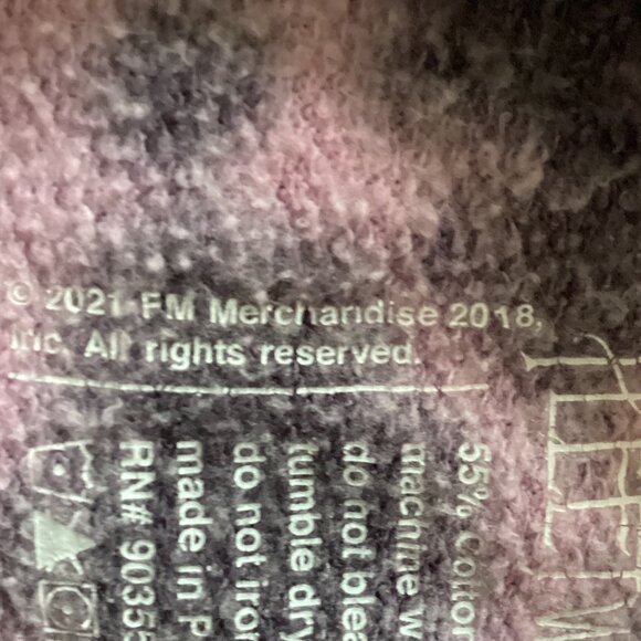 Fleetwood Mac Rumours Women's Purple Tie Dye Sweatshirt Crew Neck Size L - Picture 7 of 7